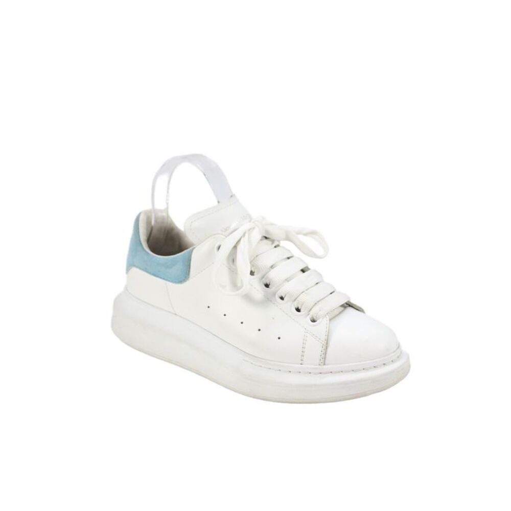 Alexander McQueen Womens Round Toe Lace-Up Platform Sneakers White Size EUR 37.5
